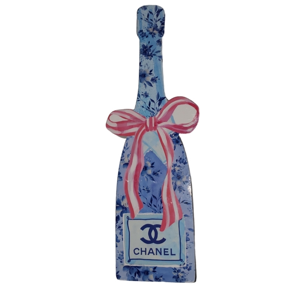 Designer Floral Bottle Decor
